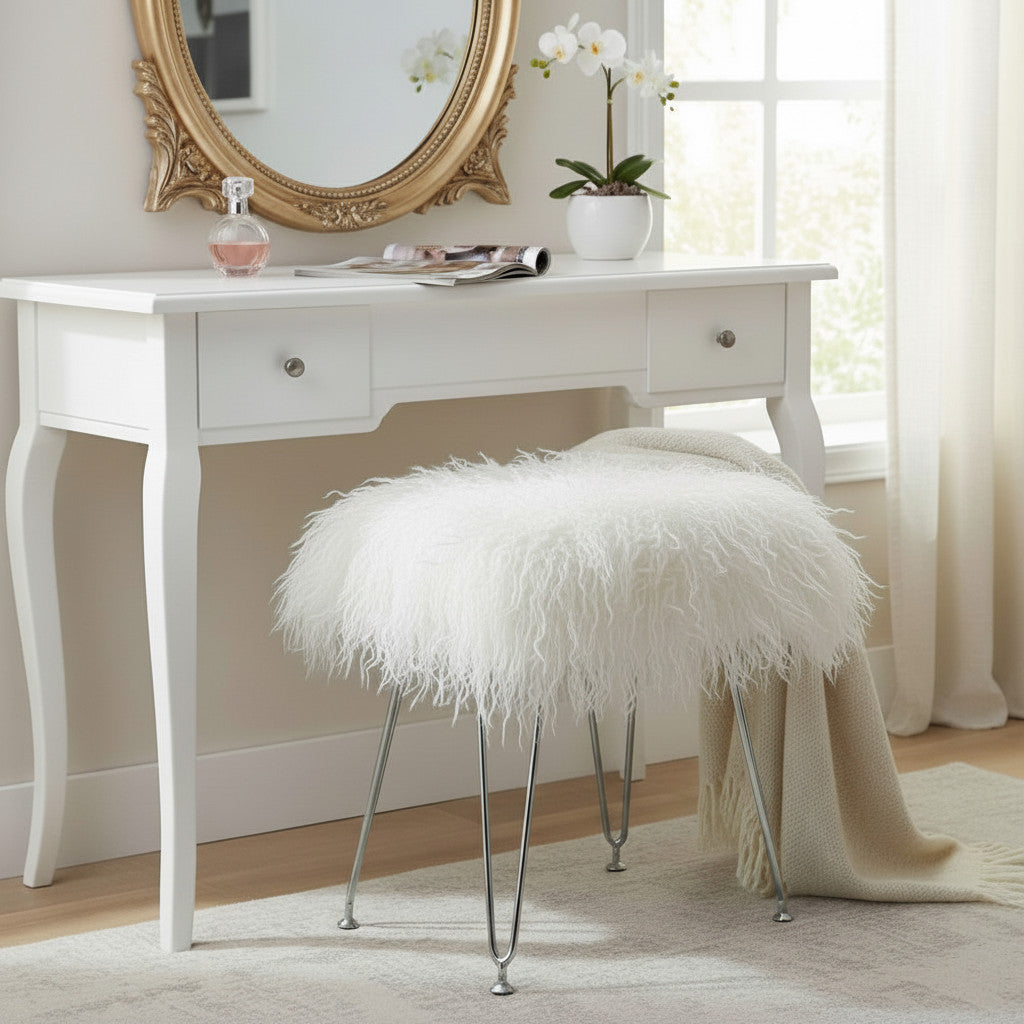 Discover the Elegance of Fur Benches and Ottomans in Home Decor