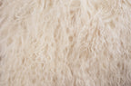 Tibetan Mongolian Lamb Fur Throw 2' x 4' — Tan