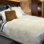 Lamb Fur Bed Throw Blanket