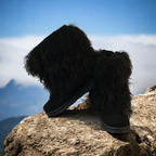 Mongolian Lamb Fur Sheepskin Boots Mid Calf