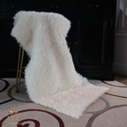Kalgan Lamb Fur Plate — Bleached White