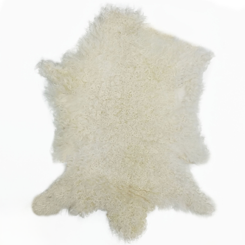Kalgan Lamb Fur Pelt Natural White