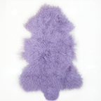 Tibetan Mongolian Lamb Fur Pelt Sheepskin — Lupine Purple