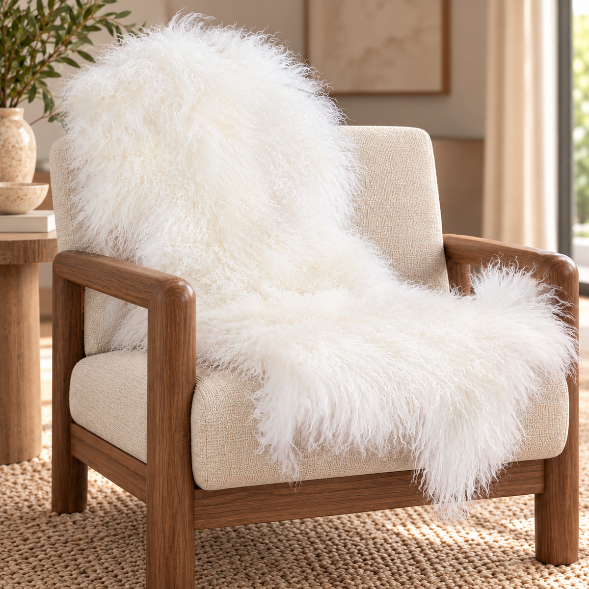 Mongolian/Tibetan Lamb Fur Pelt