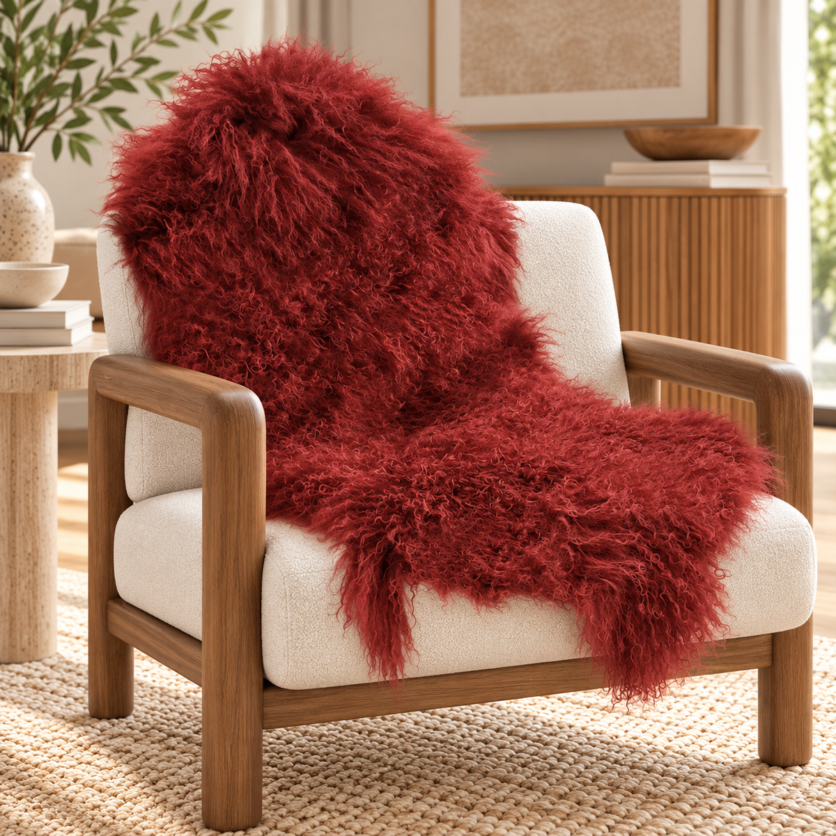 Mongolian/Tibetan Lamb Fur Pelt