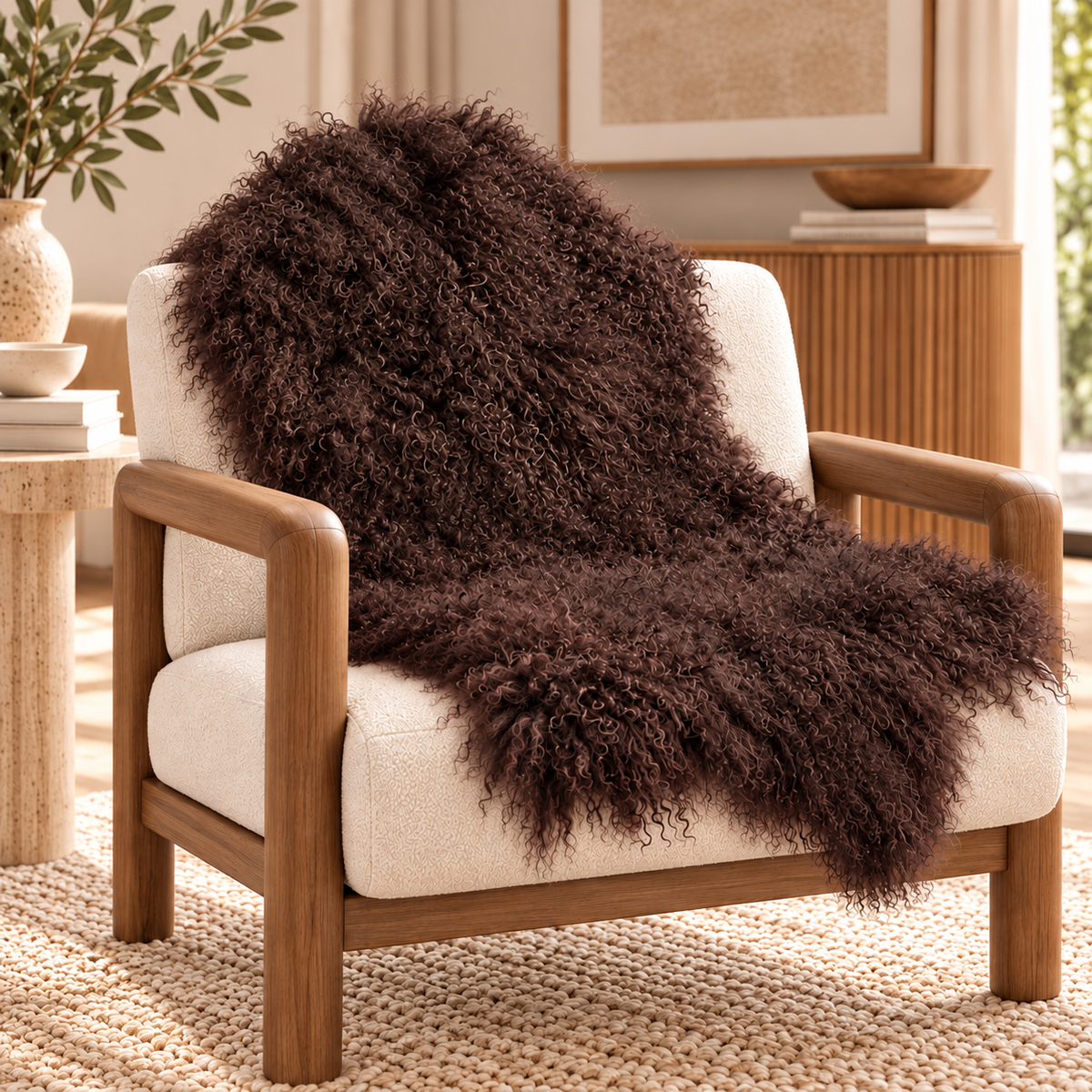 Mongolian/Tibetan Lamb Fur Pelt