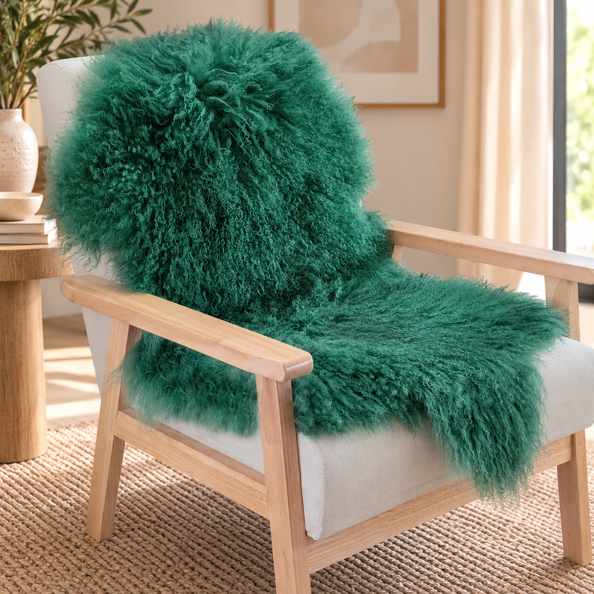 Mongolian/Tibetan Lamb Fur Pelt