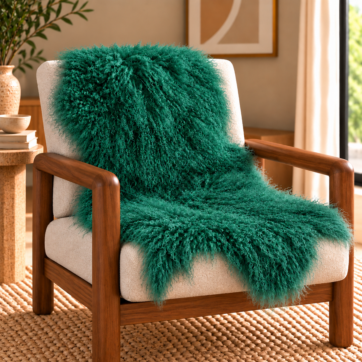 Mongolian/Tibetan Lamb Fur Pelt