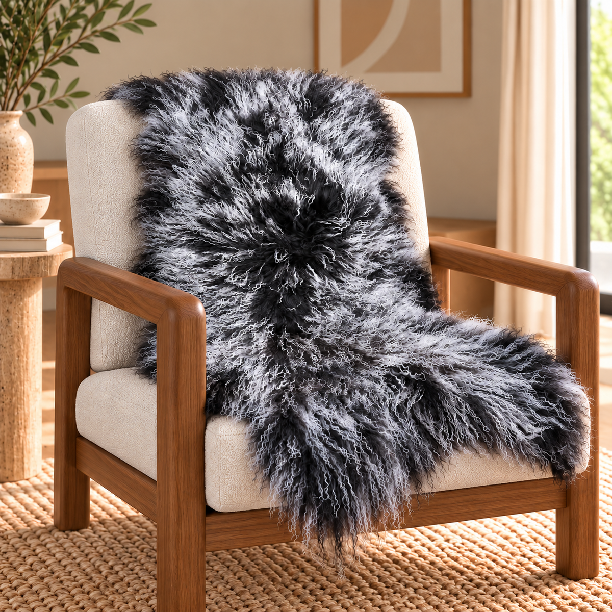 Mongolian/Tibetan Lamb Fur Pelt