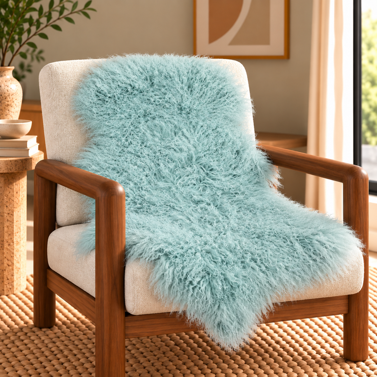 Mongolian/Tibetan Lamb Fur Pelt