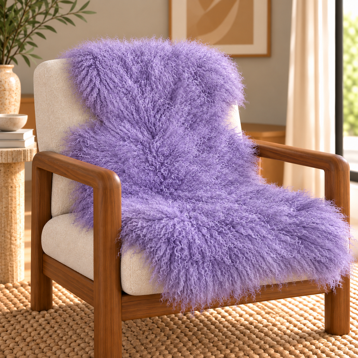 Mongolian/Tibetan Lamb Fur Pelt