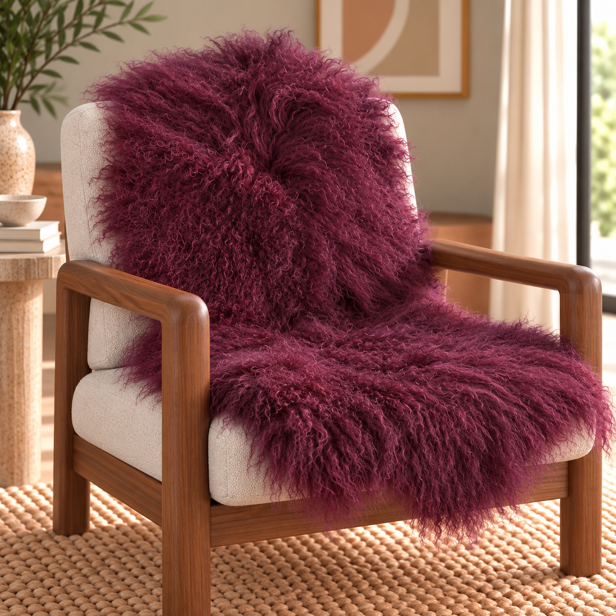 Mongolian/Tibetan Lamb Fur Pelt