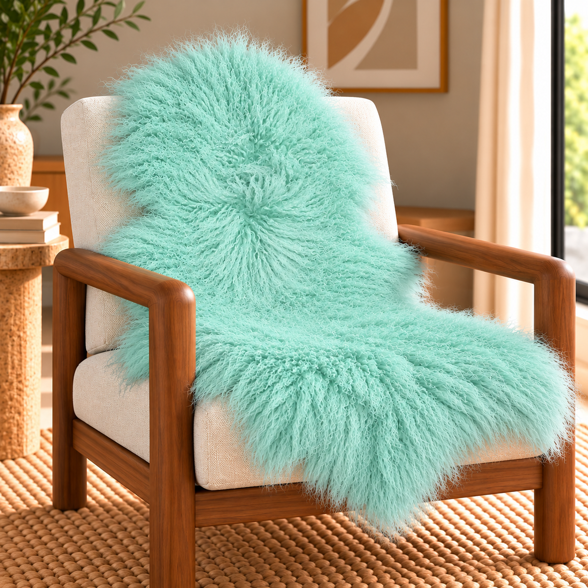 Mongolian/Tibetan Lamb Fur Pelt