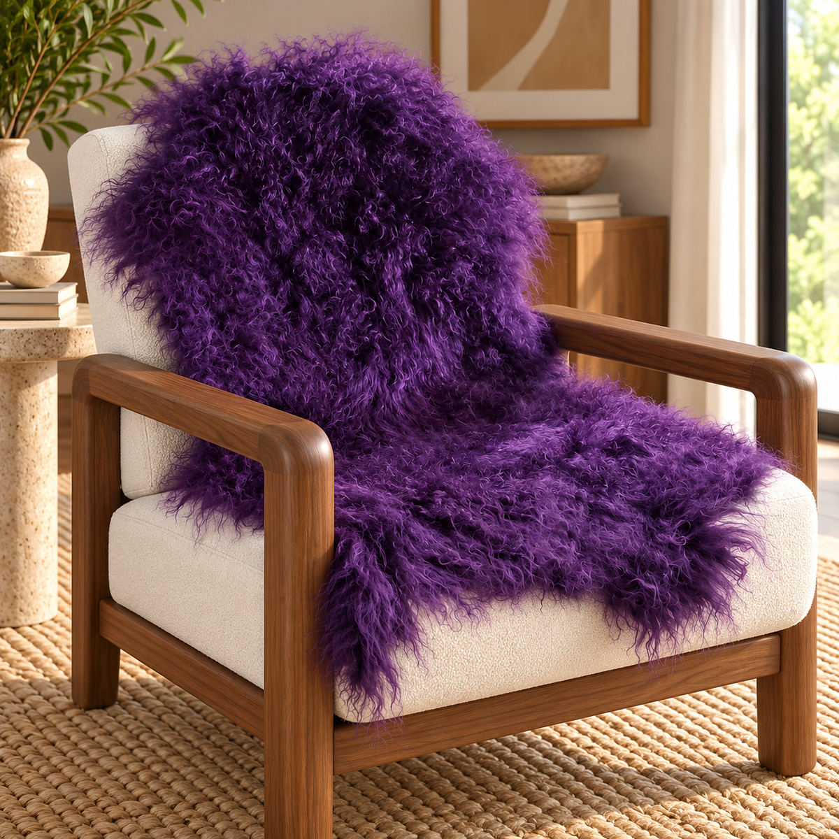 Mongolian/Tibetan Lamb Fur Pelt