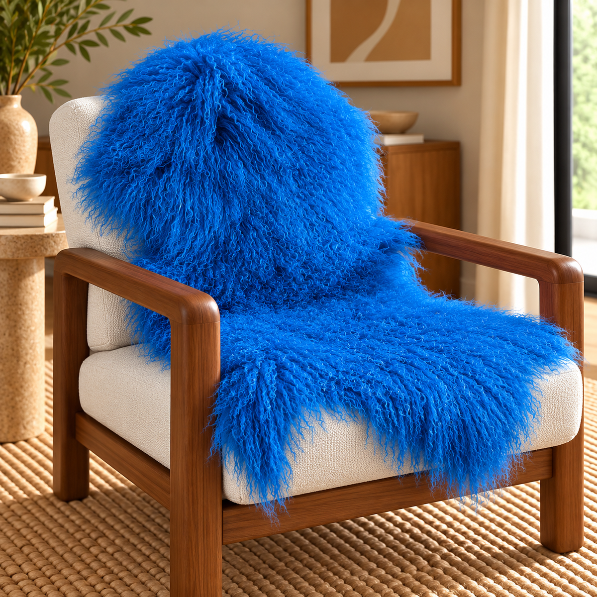 Mongolian/Tibetan Lamb Fur Pelt
