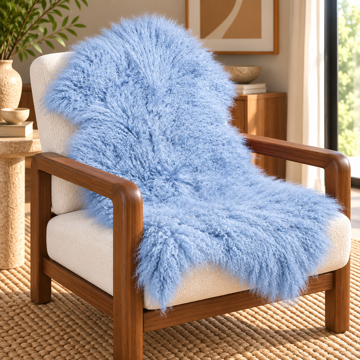 Mongolian/Tibetan Lamb Fur Pelt
