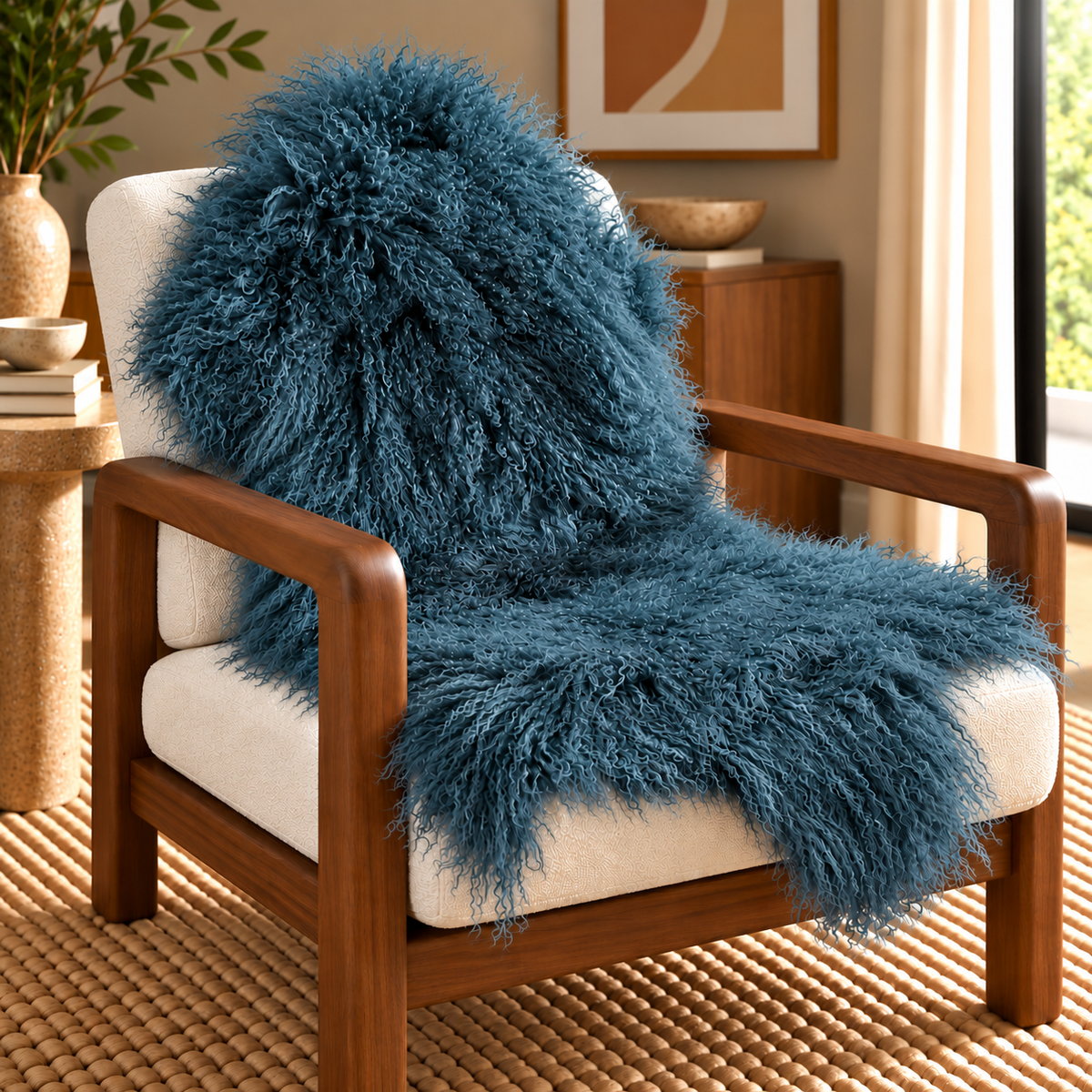 Mongolian/Tibetan Lamb Fur Pelt