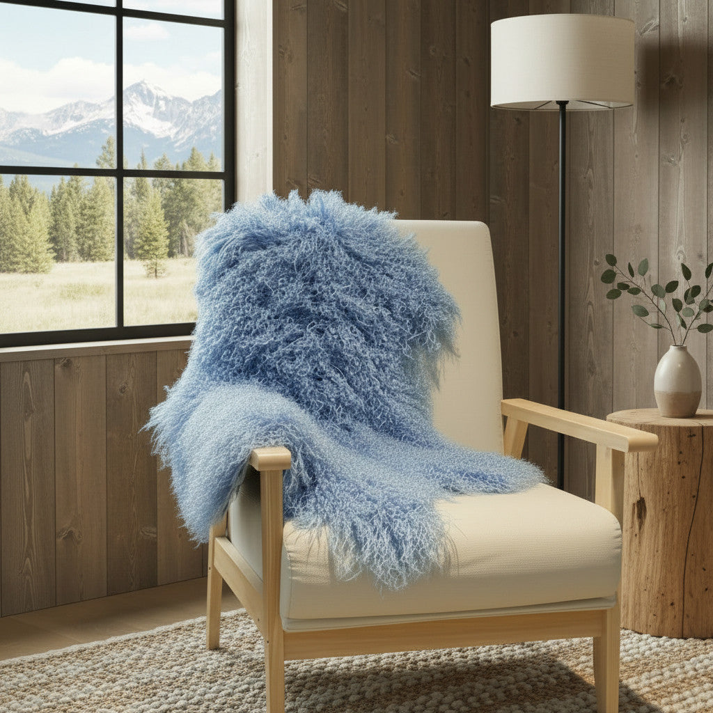 Tibetan Mongolian Lamb Fur Pelt Sheepskin — Serenity
