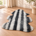 Australian Sheepskin Shearling Pelt - Stripe Design