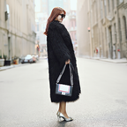 Tibetan Mongolian Lamb Fur Coat Black