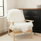 Tibetan Mongolian Lamb Fur Pelt Sheepskin — Bleached White