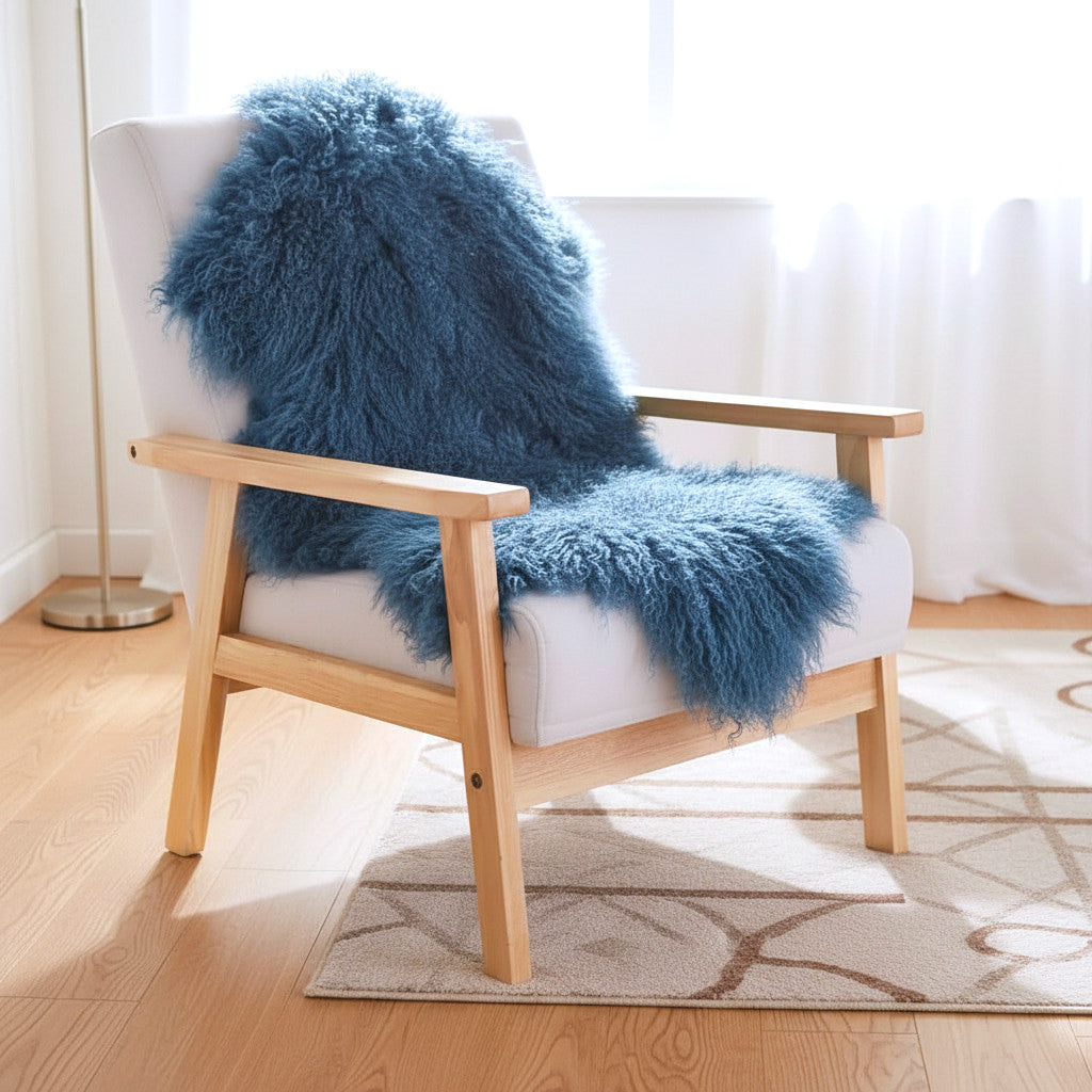 Tibetan Mongolian Lamb Fur Pelt Sheepskin — Blue Heaven
