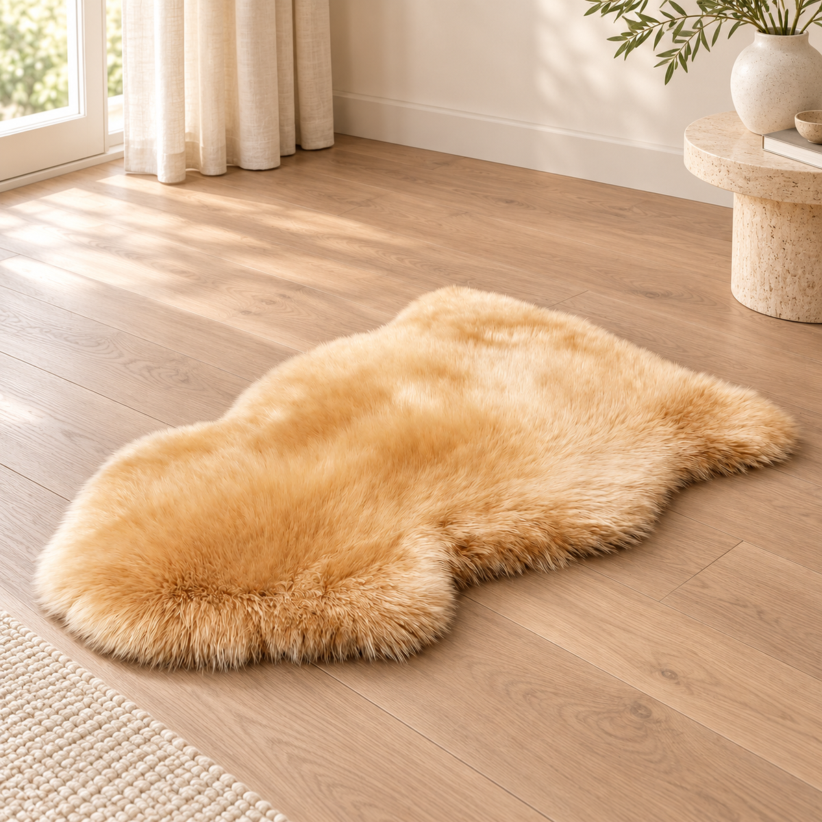 Camel Australian Sheepskin Single Pelt