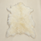 White Cashmere Goat Fur Pelt