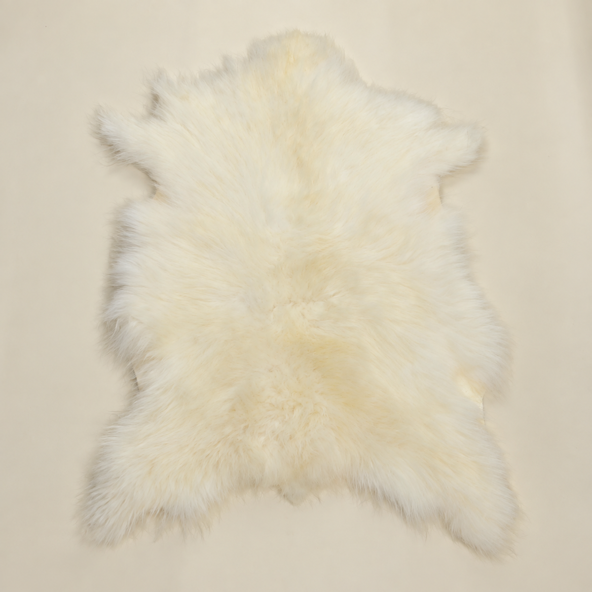 White Cashmere Goat Fur Pelt