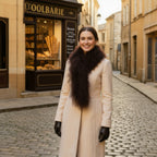 Tibetan Mongolian Lamb Fur Boa Scarf — Dark Brown