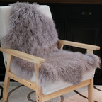 Tibetan Mongolian Lamb Fur Pelt Sheepskin — Fawn