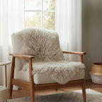 Tibetan Mongolian Lamb Fur Pelt Sheepskin — Frosted Tan
