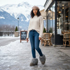 Genuine Mongolian Lamb Fur Sheepskin grey