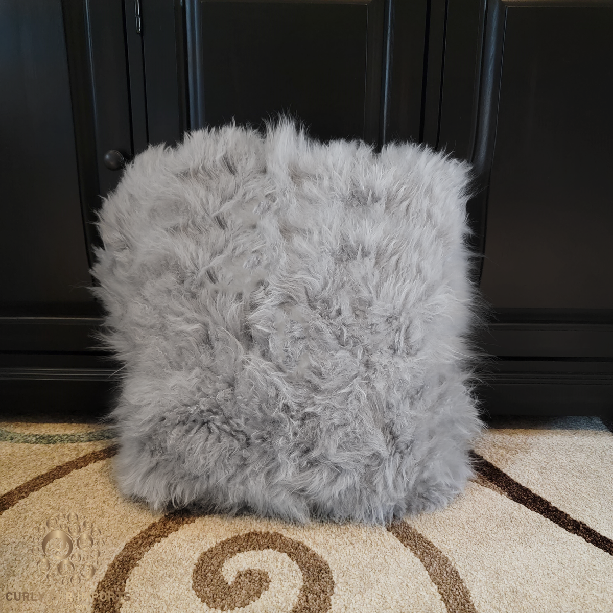 Cashmere Pillow Ultra Soft Silky Single Sided — Grey