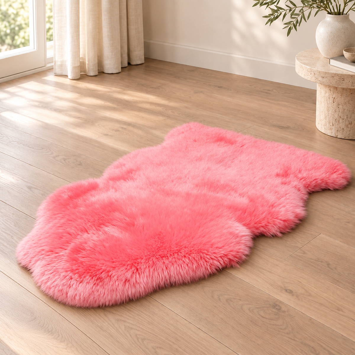 Pink Australian Sheepskin Single Pelt