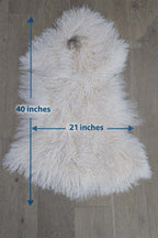 Mongolian Lamb Fur Pelt Sheepskin Natural Spotted 103