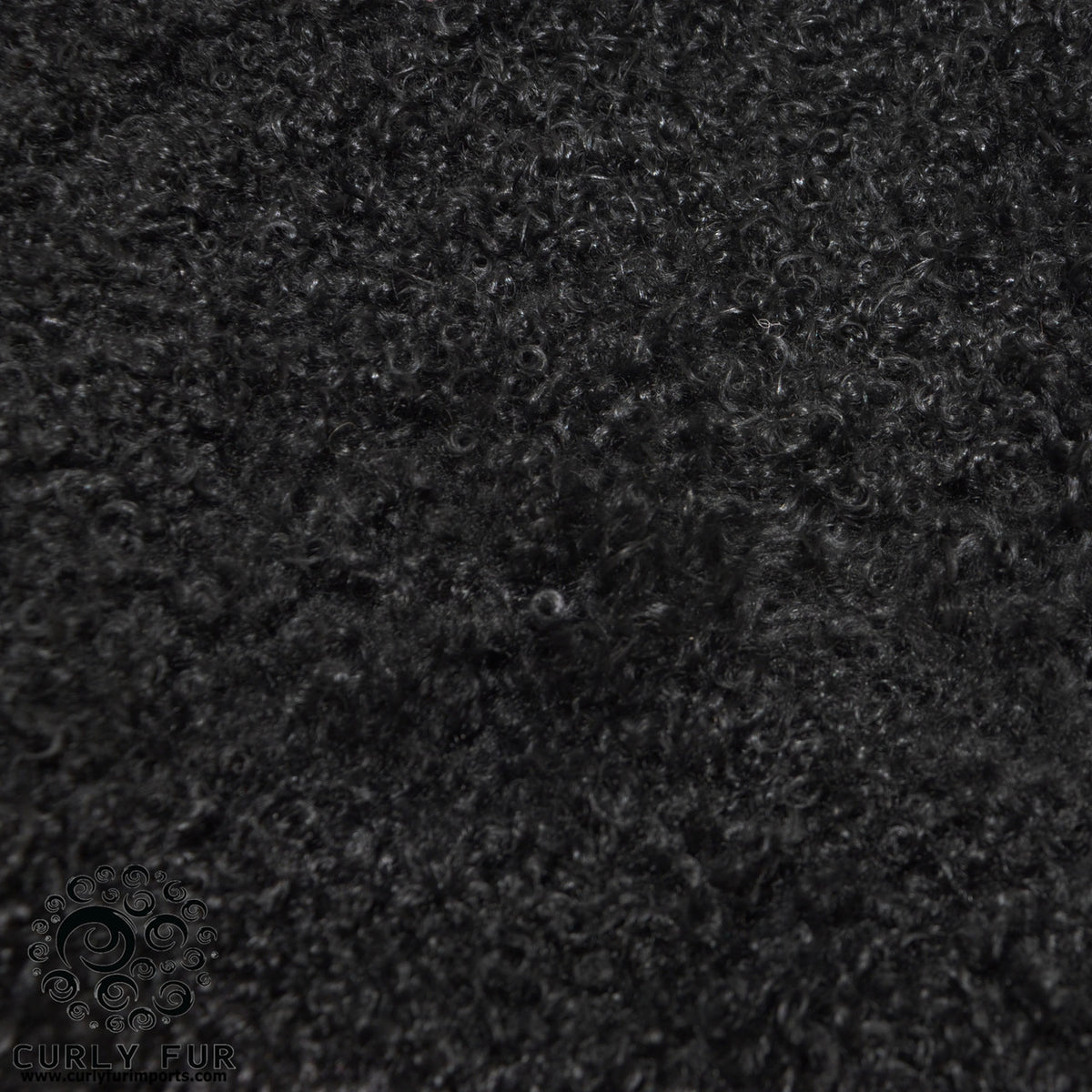 Kalgan Lamb Fur Plate Jet Black