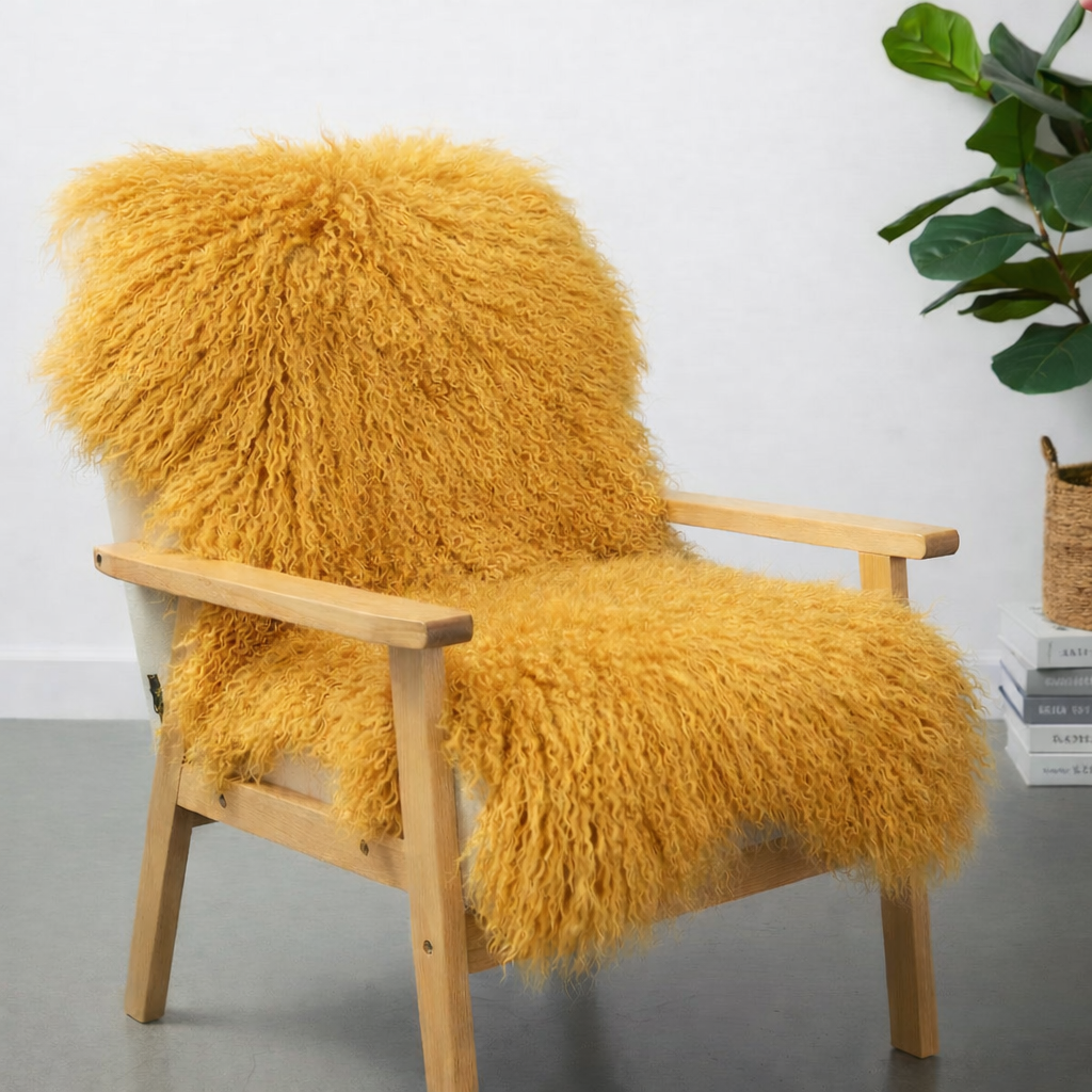 Tibetan Mongolian Lamb Fur Pelt Sheepskin — Aspen
