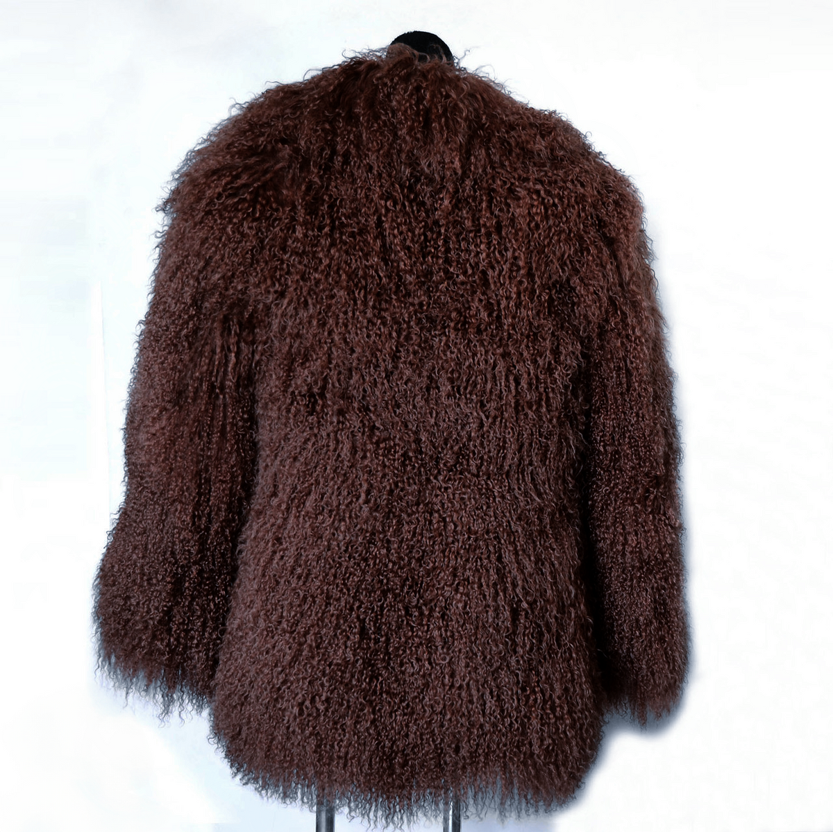 Tibetan Lamb Fur Coat Brown