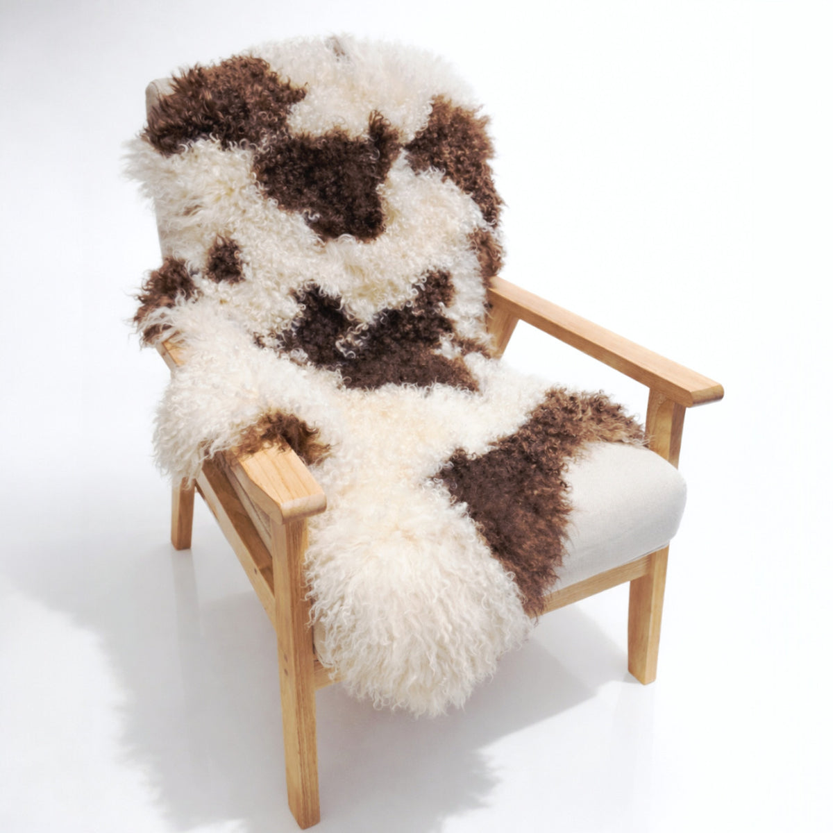 Tibetan Mongolian Lamb Fur Pelt Sheepskin Natural sopts