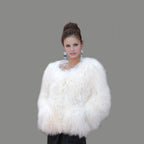 Tibetan Mongolian Lamb Fur Coat