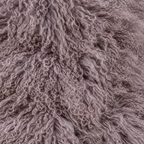 Quail Mongolian/Tibetan Lamb Fur Sheepskin Plate - 2' × 2'