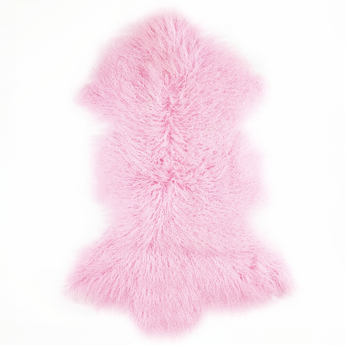 Tibetan Mongolian Lamb Fur Pelt Sheepskin — Rose Quartz