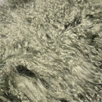 Sage green Mongolian/Tibetan Lamb Fur Sheepskin Plate - 2' × 2' - detail view