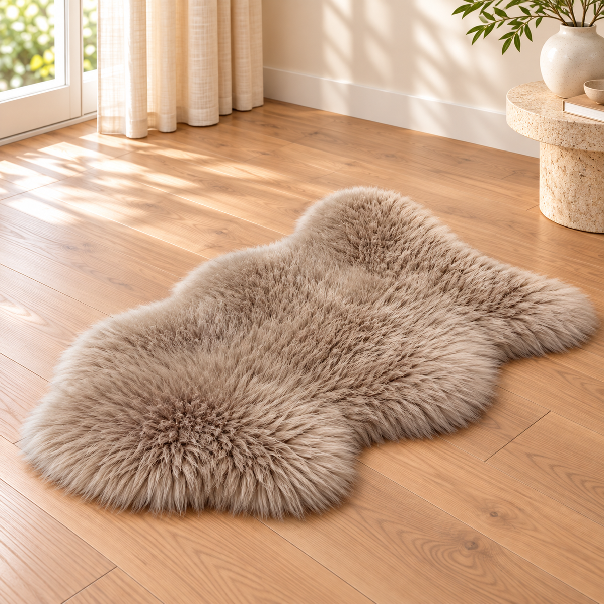 Taupe Australian Sheepskin Single Pelt