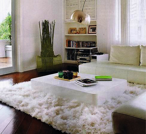 Tibetan Mongolian Lamb Fur Rug